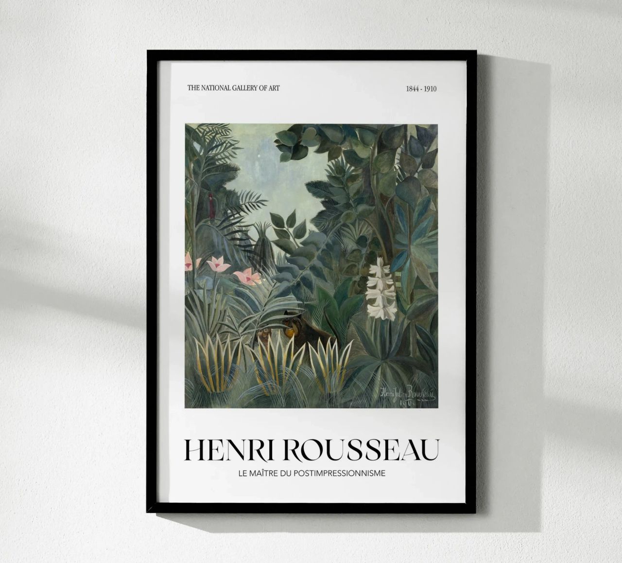Henri Rousseau Jungle Tiger Vintage Post-Impressionist Art poster by NorwesClub
