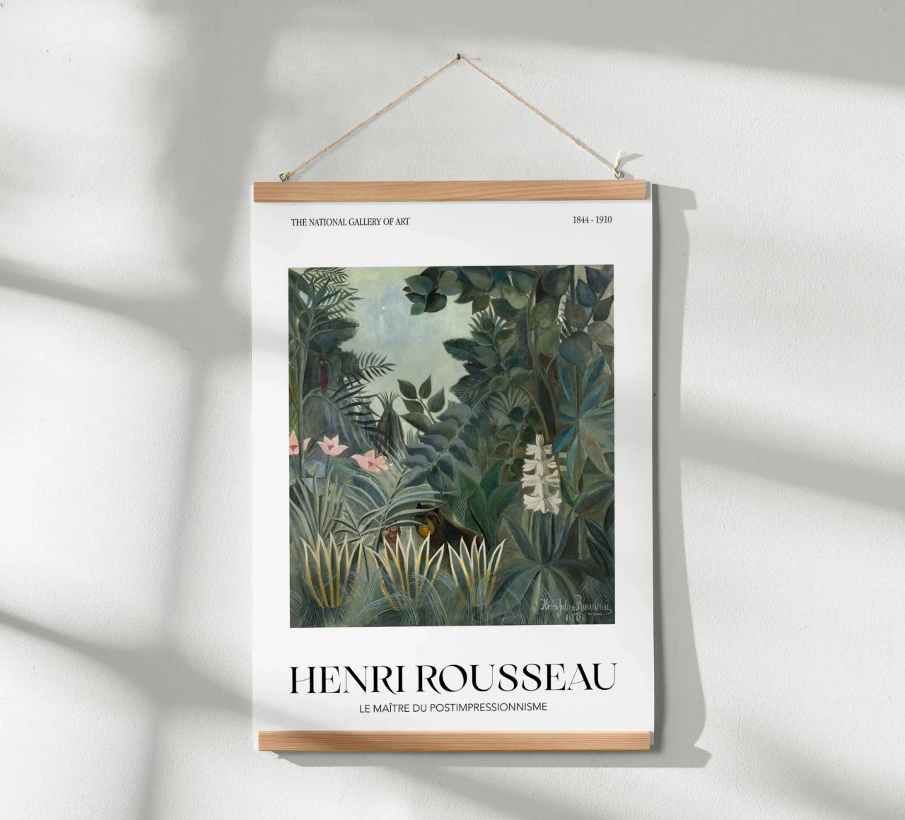 Henri Rousseau Jungle Tiger Vintage Post-Impressionist Art poster by NorwesClub