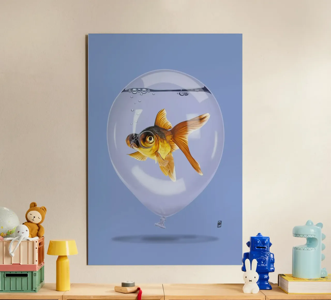 Inflated (Colour) alluminio dibond da Rob Art | Illustration