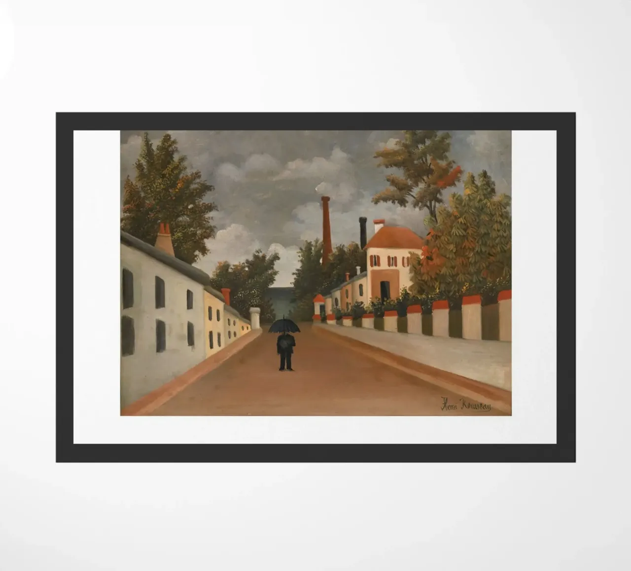 Henri Rousseau Periferia di Parigi Paesaggio d'epoca zerbino da NorwesClub