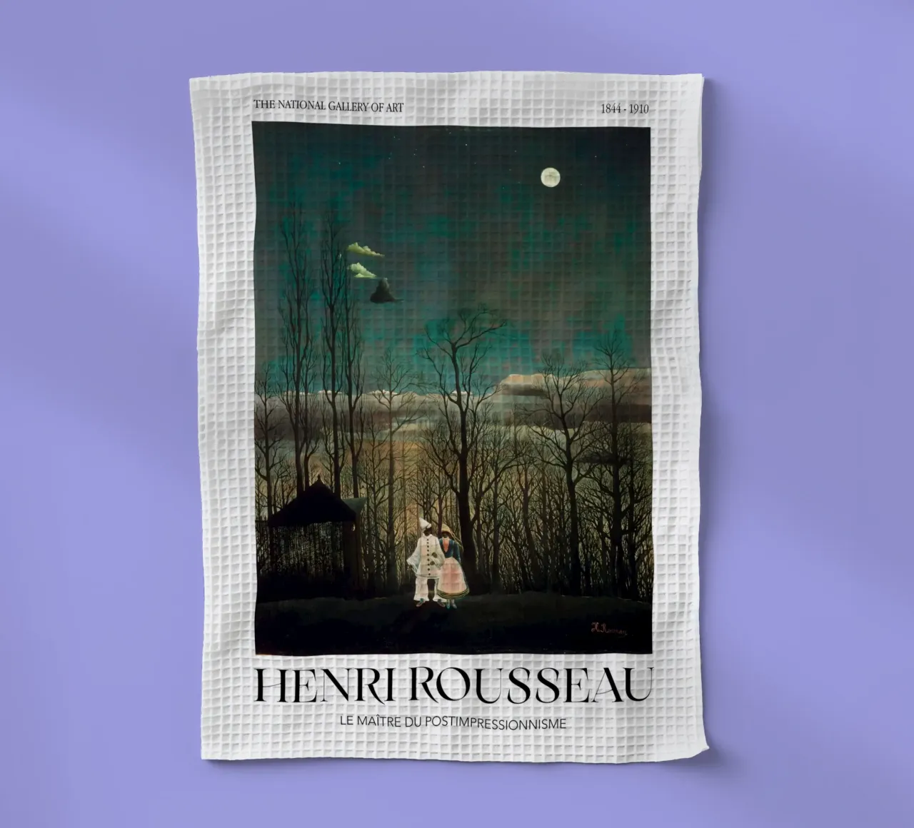 Henri Rousseau Carnaval Soirée Vintage Art mystérieux torchon de NorwesClub