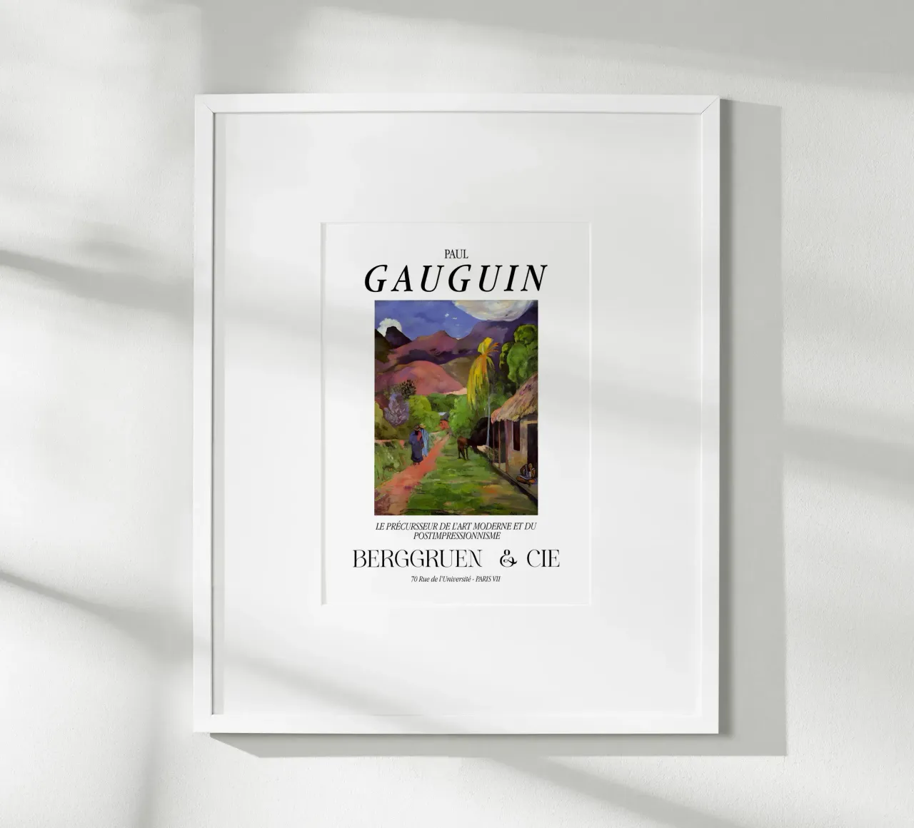 Paul Gauguin Tahiti Vintage Tropicale Post-Impressionista poster con telaio in legno da NorwesClub