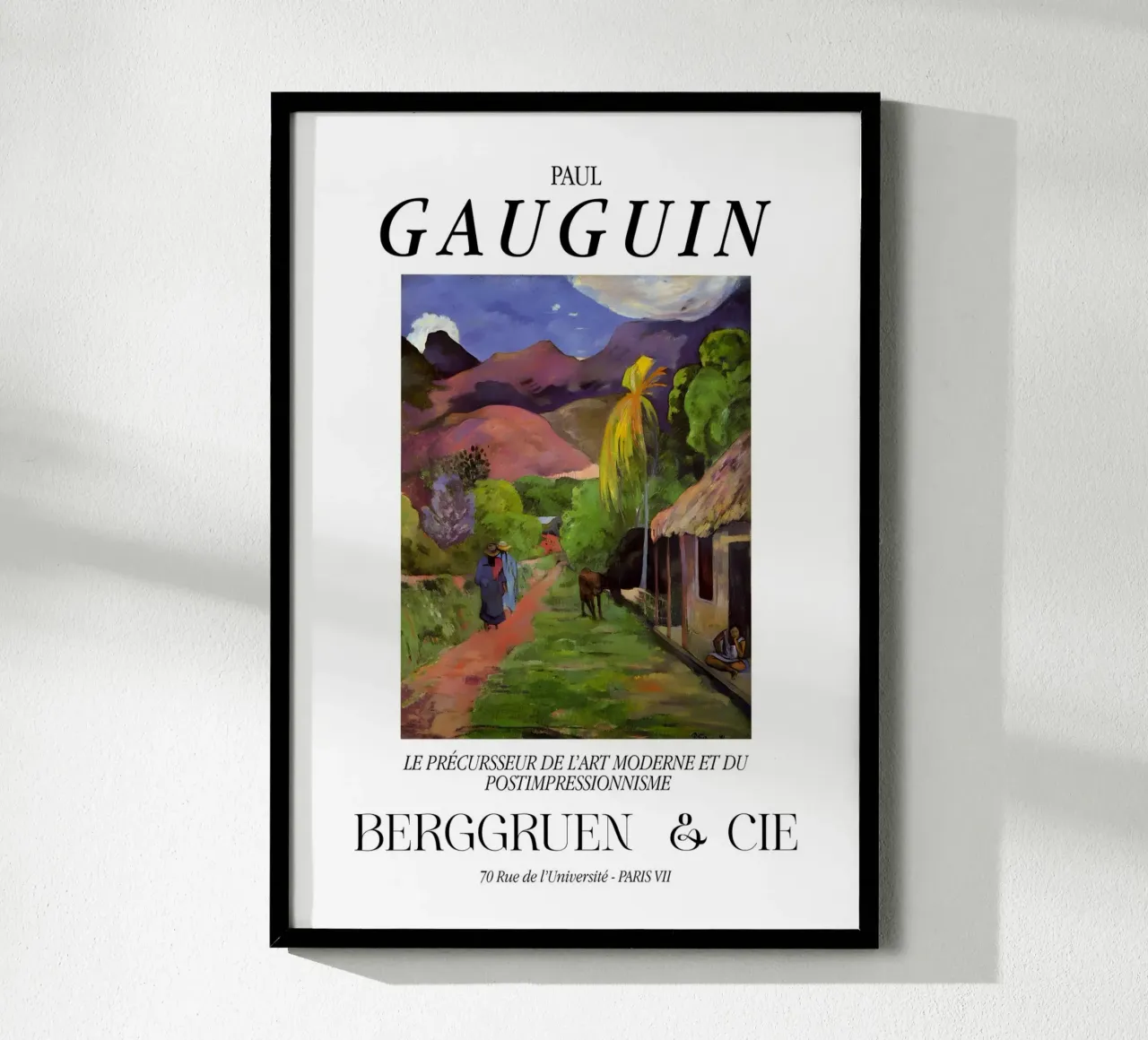 Paul Gauguin Tahiti Vintage Tropicale Post-Impressionista poster con telaio in legno da NorwesClub