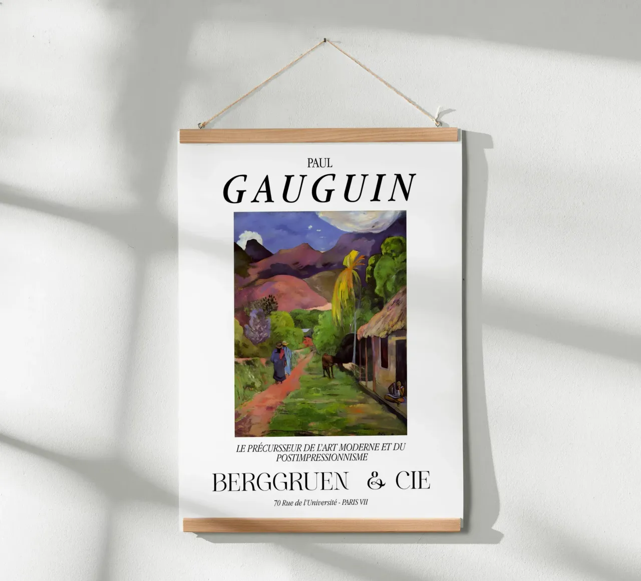 Paul Gauguin Tahiti Vintage Tropicale Post-Impressionista poster con telaio in legno da NorwesClub
