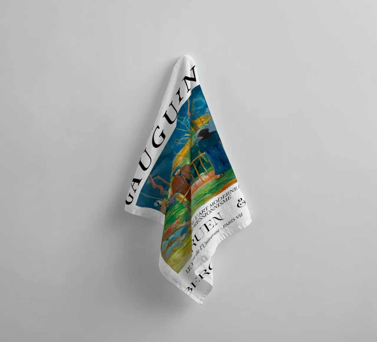 Paul Gauguin Bonjour Monsieur Vintage Post-Impressionist towel by NorwesClub