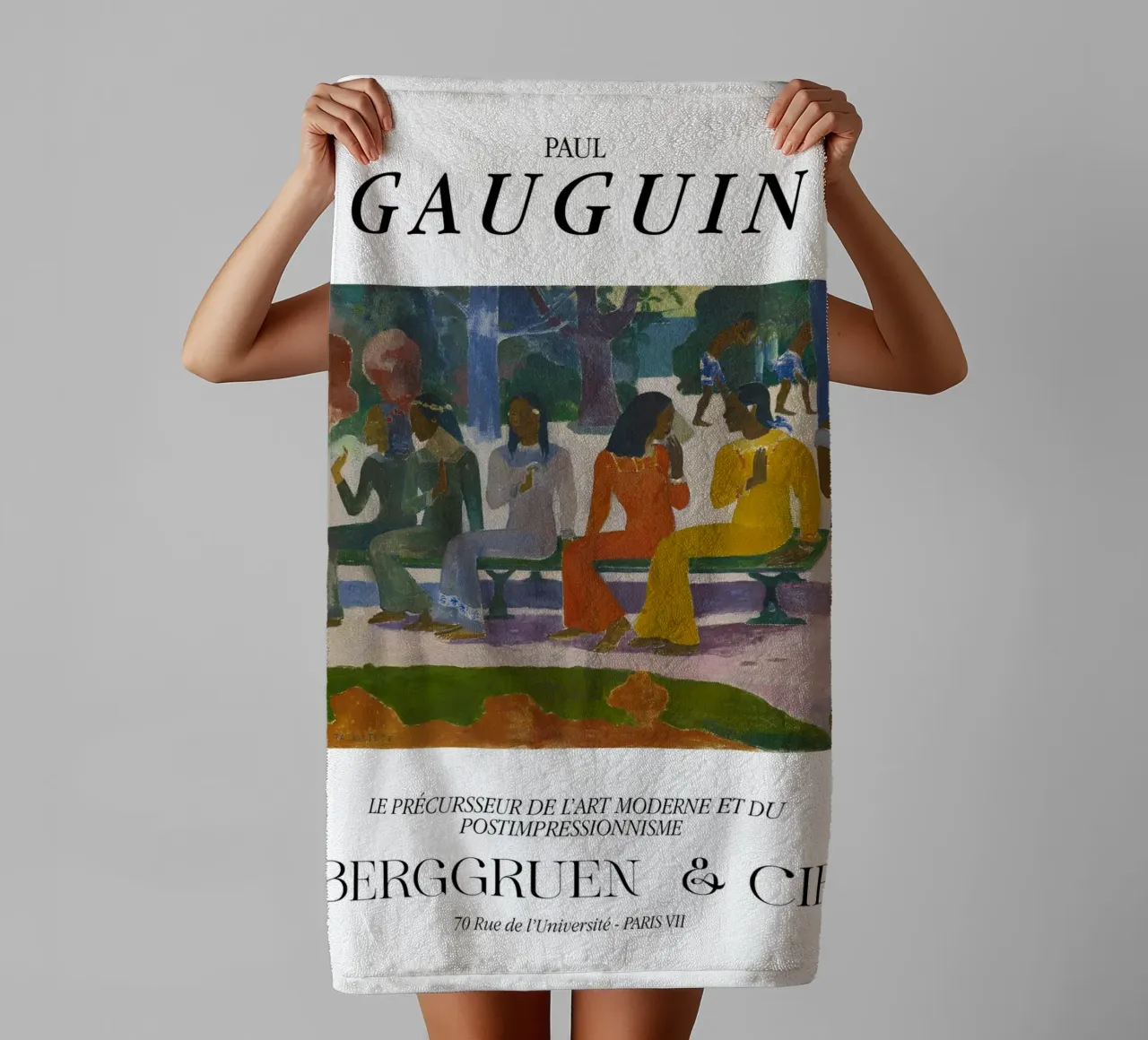 Paul Gauguin Ta Matete Vintage Tahitian Market Art towel by NorwesClub