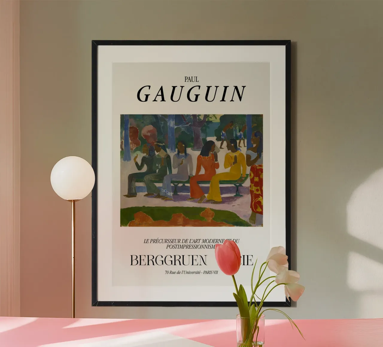 Paul Gauguin Ta Matete Arte di mercato tahitiana d'epoca poster da NorwesClub