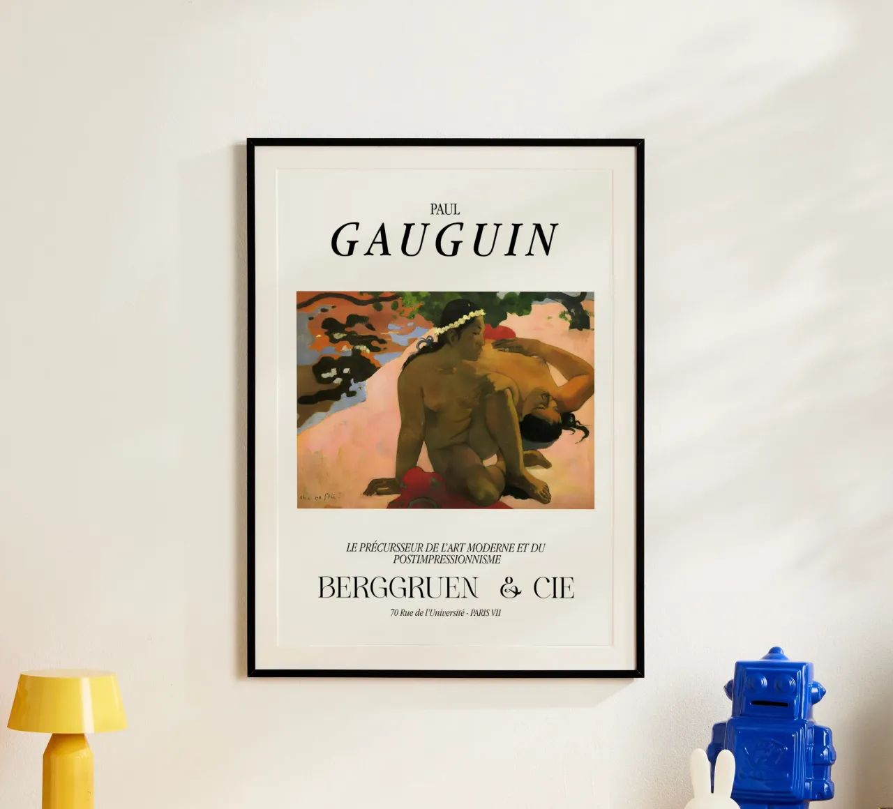 Paul Gauguin Aha Oe Feii Arte nuda tahitiana d'epoca poster con telaio in legno da NorwesClub