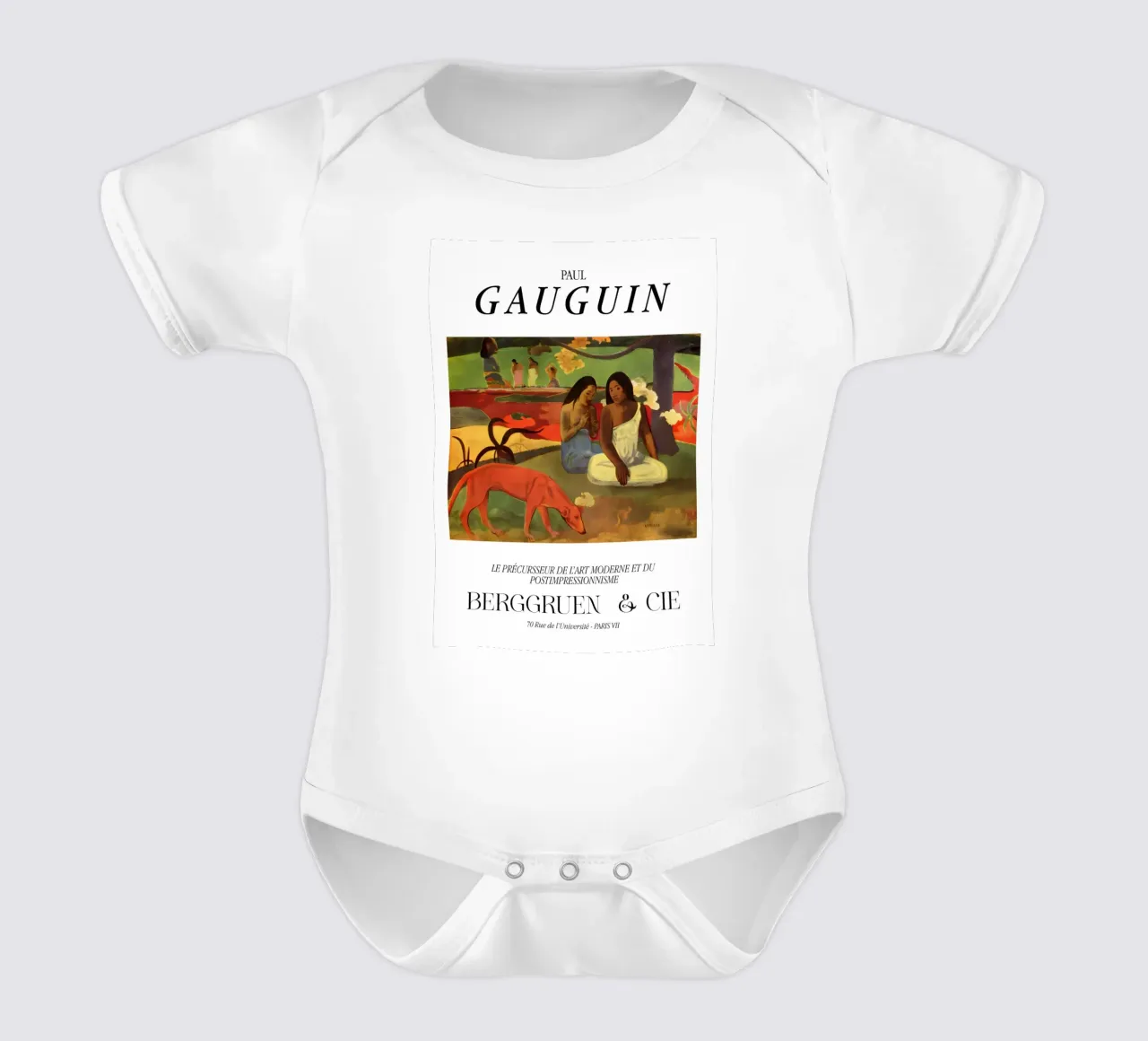 Paul Gauguin Scena tropicale d'epoca body neonato maniche corte da NorwesClub