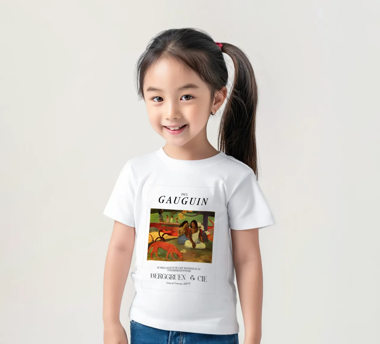 Paul Gauguin Scena tropicale d'epoca t-shirt bambini da NorwesClub