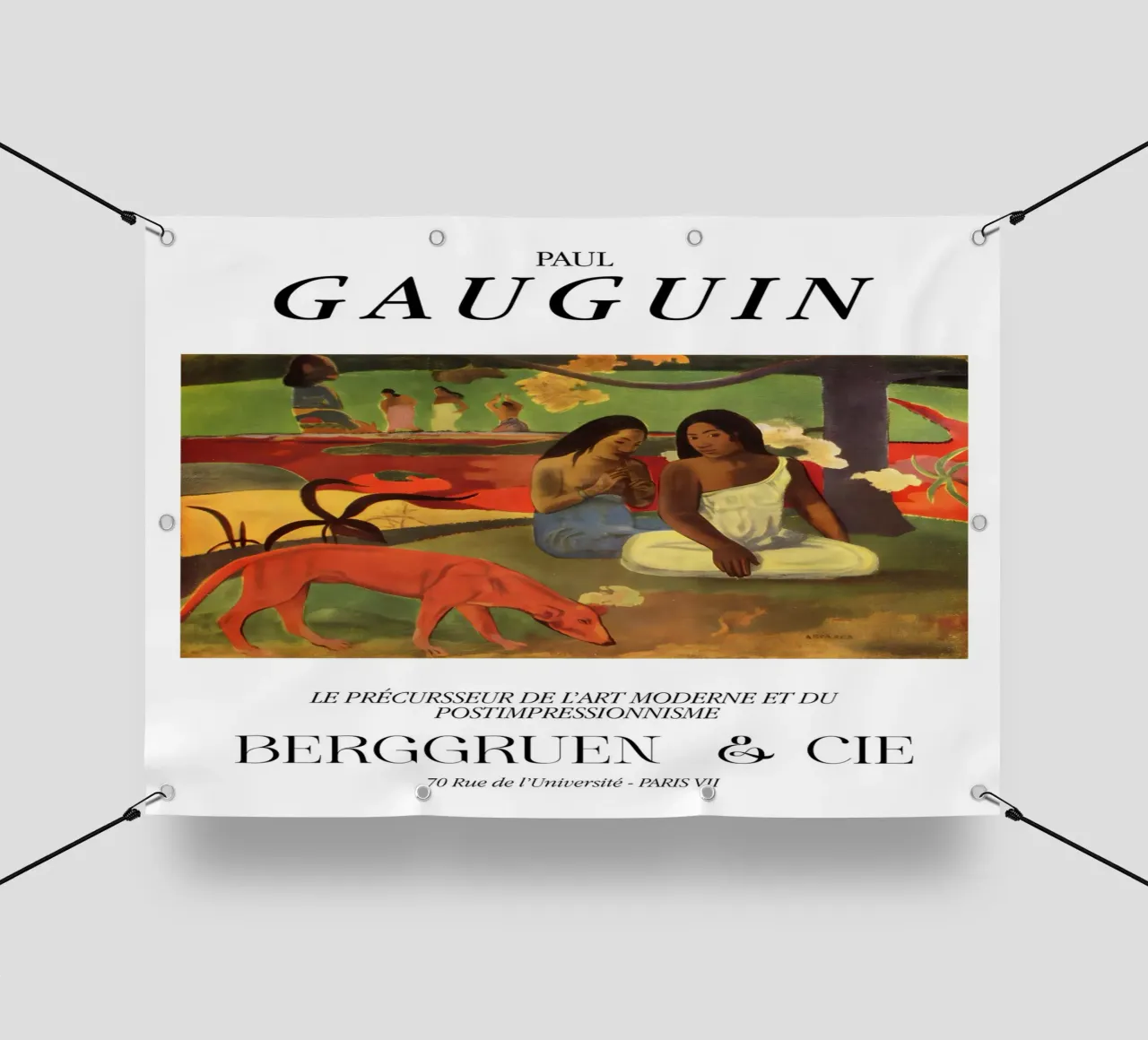 Paul Gauguin Scena tropicale d'epoca telo in pvc da NorwesClub