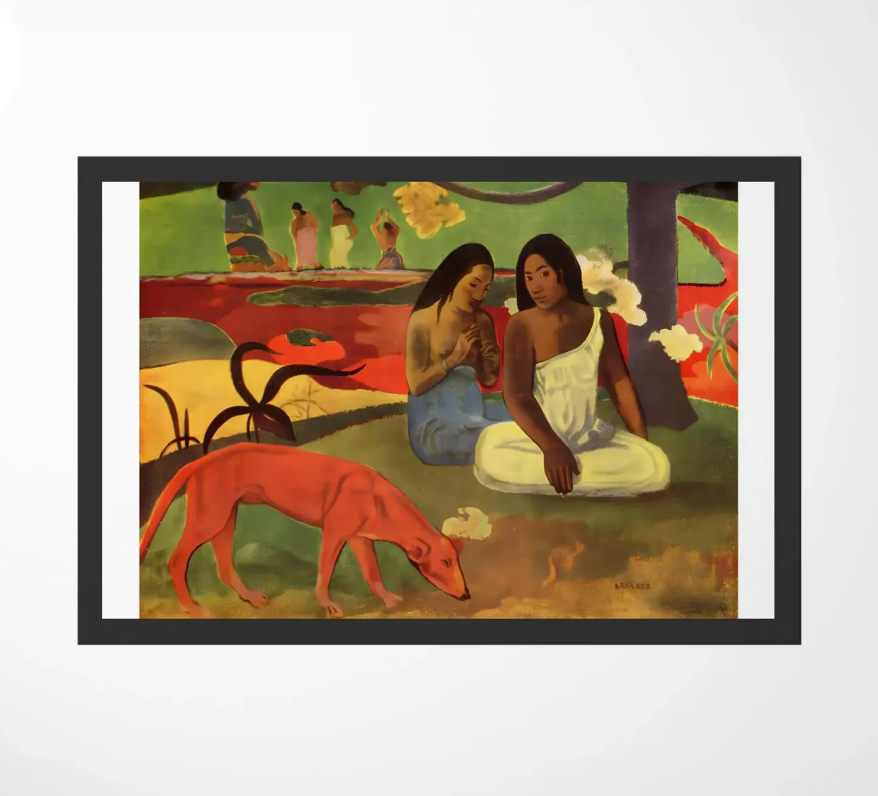 Paul Gauguin Scena tropicale d'epoca zerbino da NorwesClub