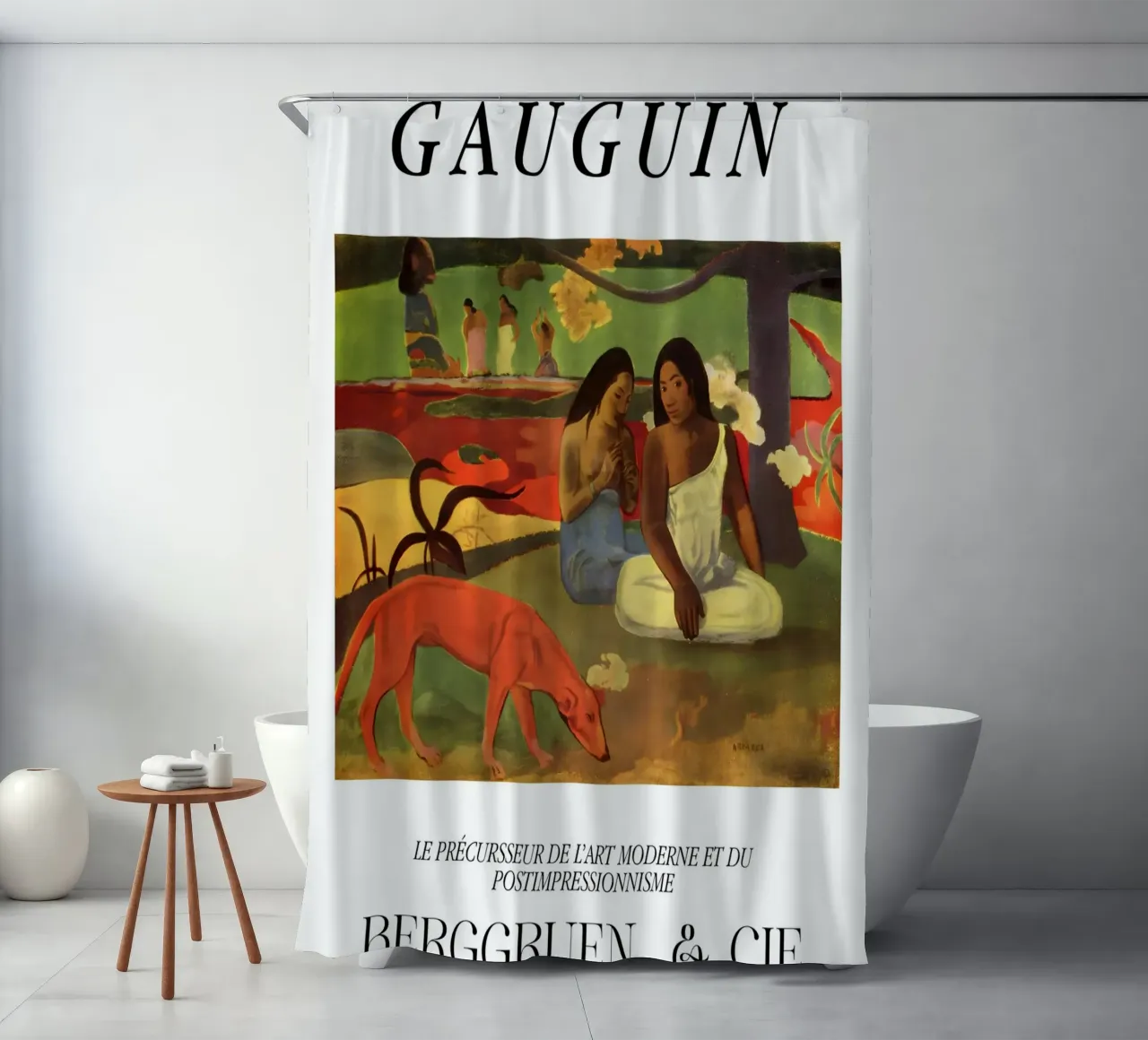 Paul Gauguin Scena tropicale d'epoca tenda da doccia da NorwesClub