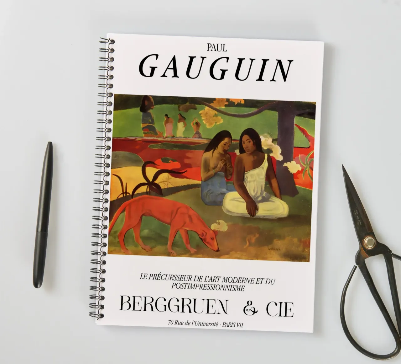 Paul Gauguin Vintage Tropical Scene Art carnet à spirale de NorwesClub