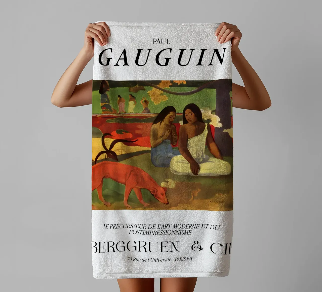 Paul Gauguin Scena tropicale d'epoca asciugamano da bagno da NorwesClub
