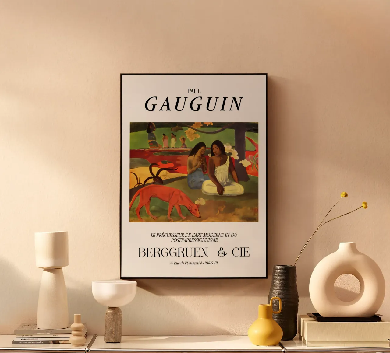 Paul Gauguin Scena tropicale d'epoca plexiglass da NorwesClub