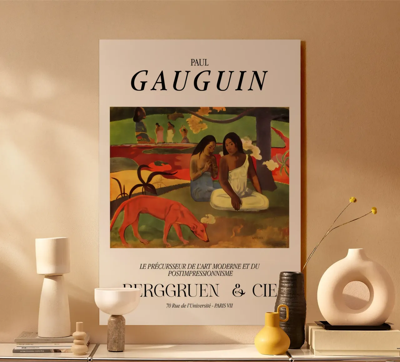 Paul Gauguin Scena tropicale d'epoca alluminio dibond da NorwesClub
