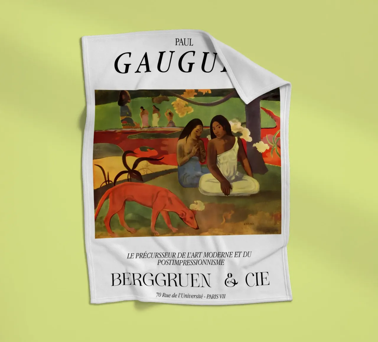 Paul Gauguin Scena tropicale d'epoca coperta in pile da NorwesClub