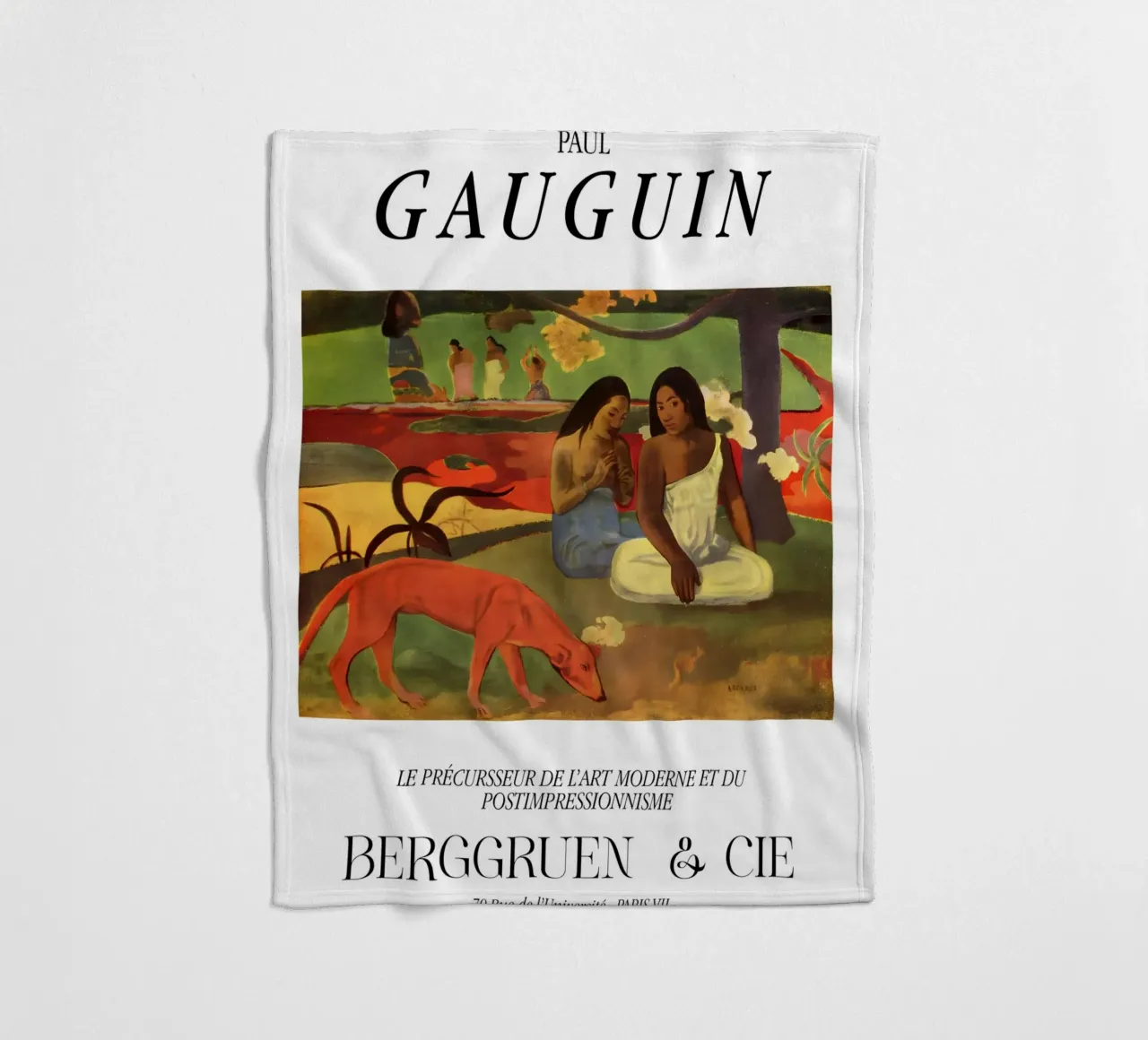 Paul Gauguin Scena tropicale d'epoca coperta in pile da NorwesClub
