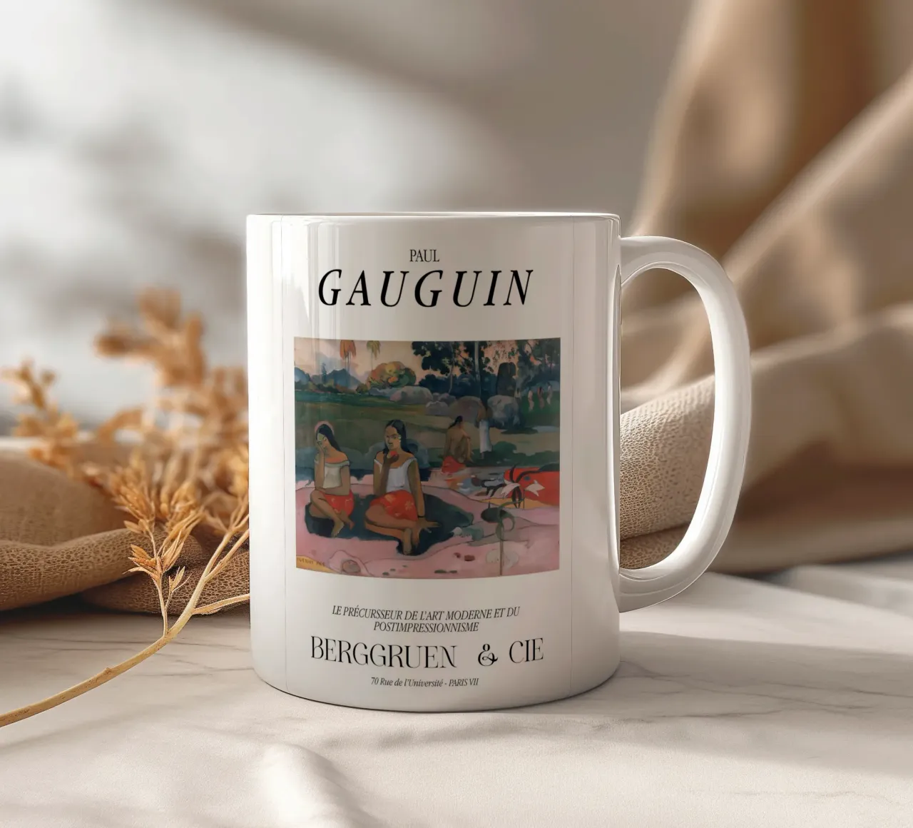 Paul Gauguin Nave Nave Moe Arte Tropicale Vintage tazza in ceramica da NorwesClub