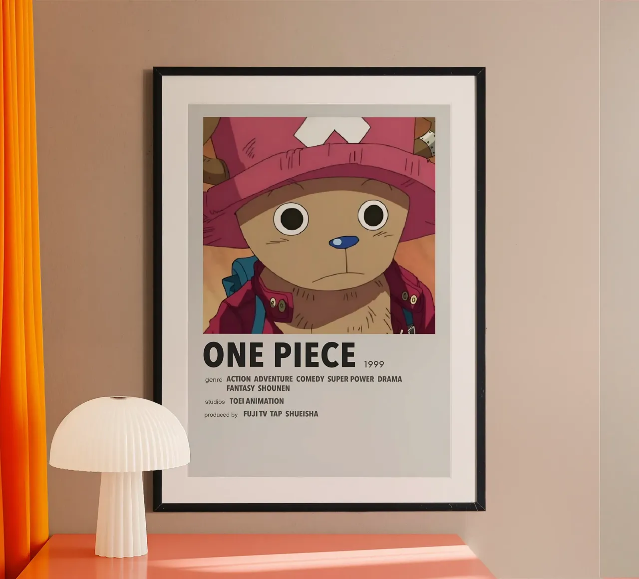 ONE PIECE  1999 poster con telaio in plastica da Totoya