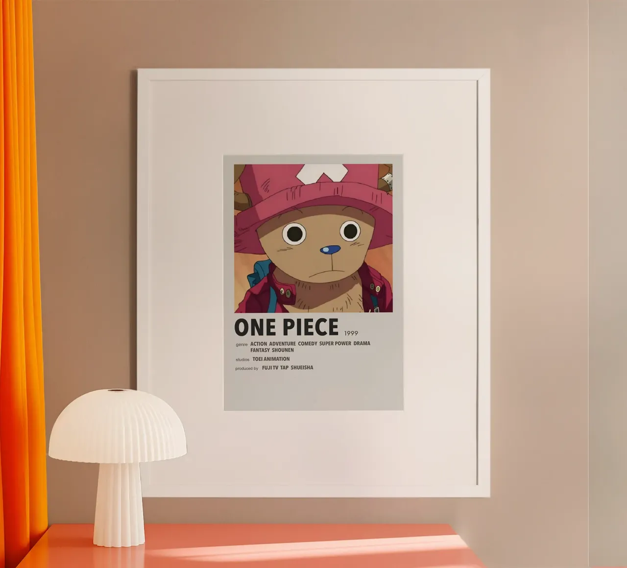 ONE PIECE  1999 poster con telaio in plastica da Totoya