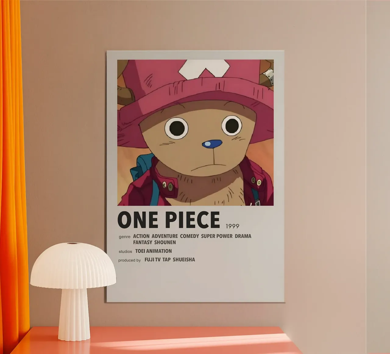 ONE PIECE  1999 poster con telaio in plastica da Totoya