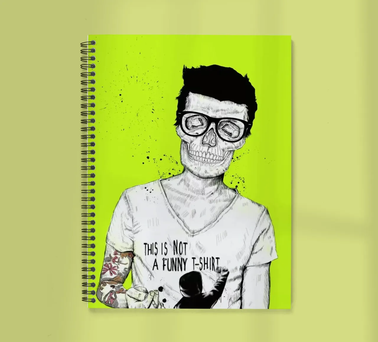 Hipsters not dead spiral notebook by Balazs Solti
