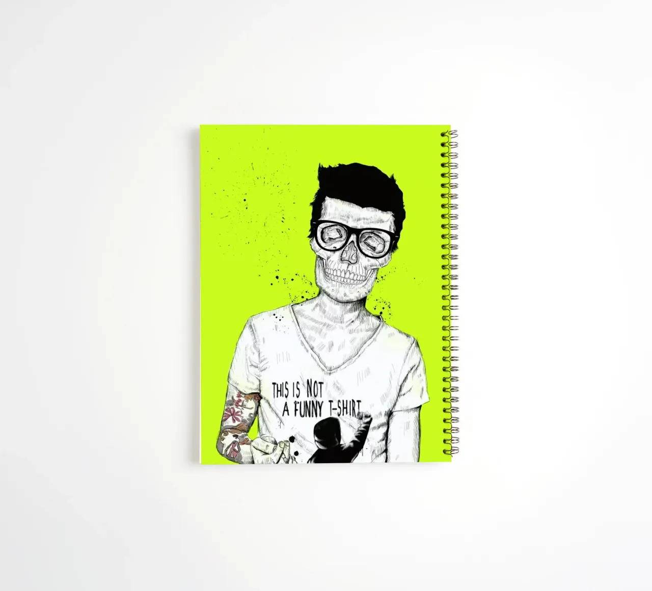Hipsters not dead spiral notebook by Balazs Solti