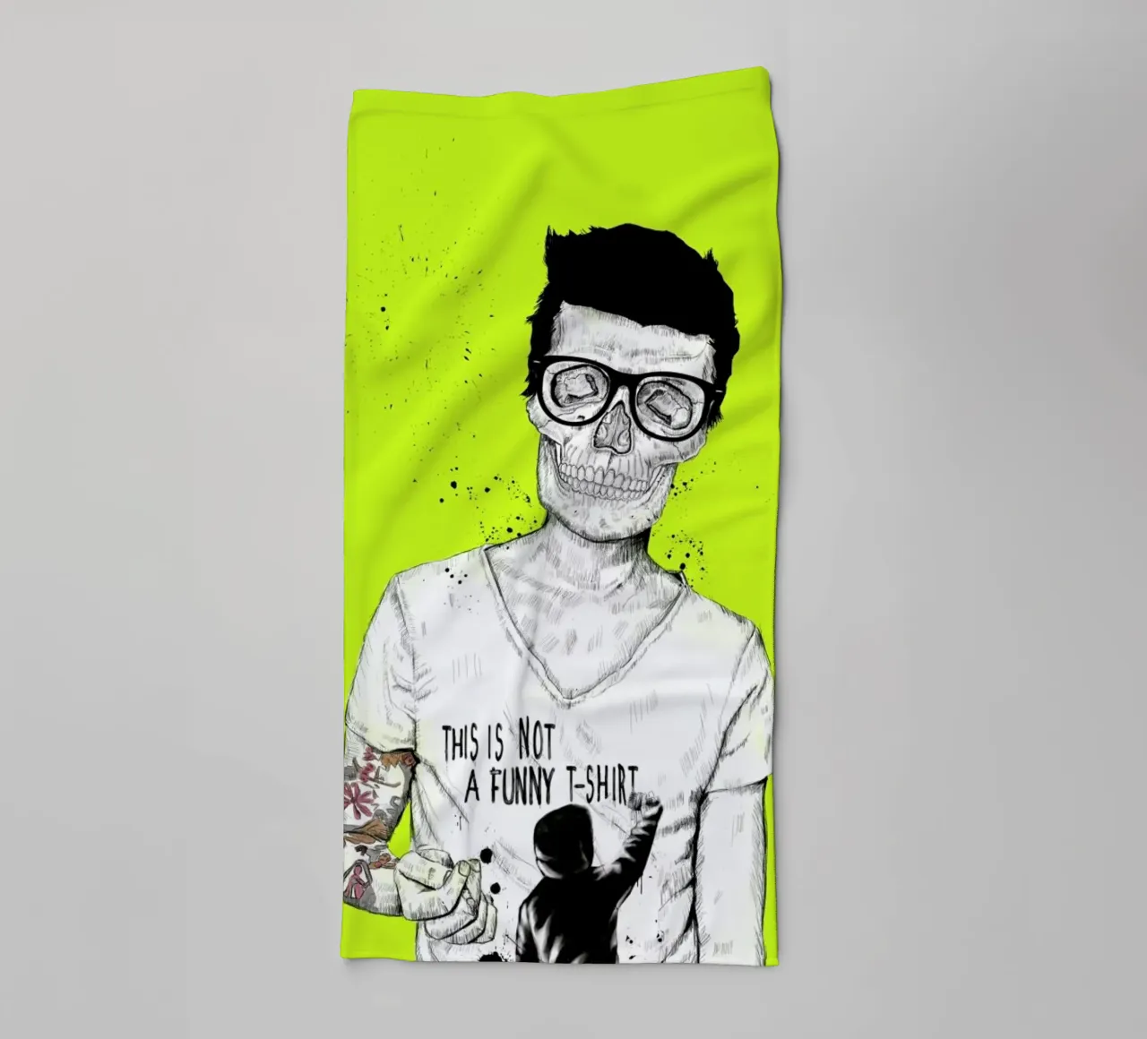 Hipsters not dead asciugamano da bagno da Balazs Solti