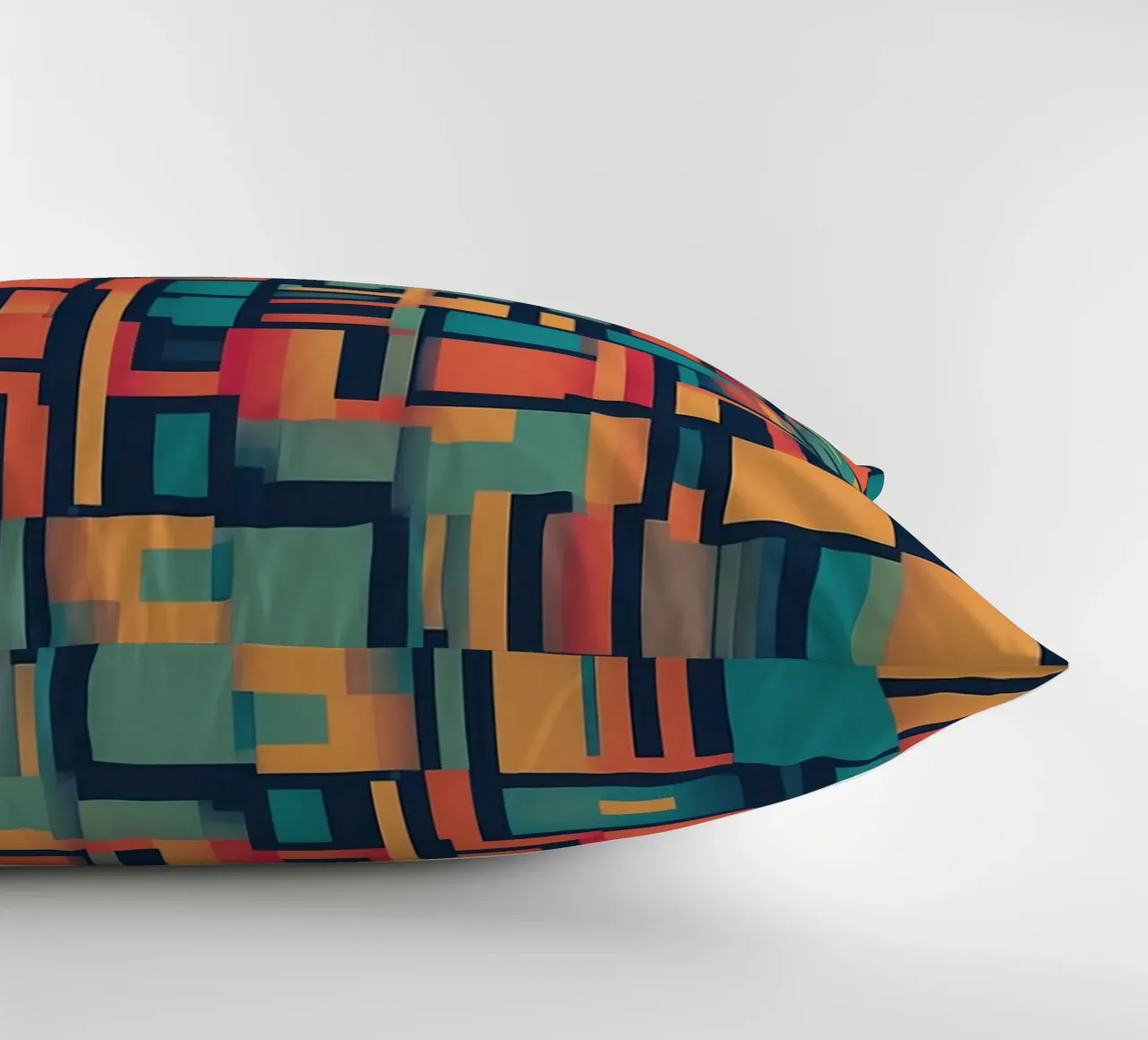 Paths | Geometric Abstract Art cuscino da Pantheon Studio