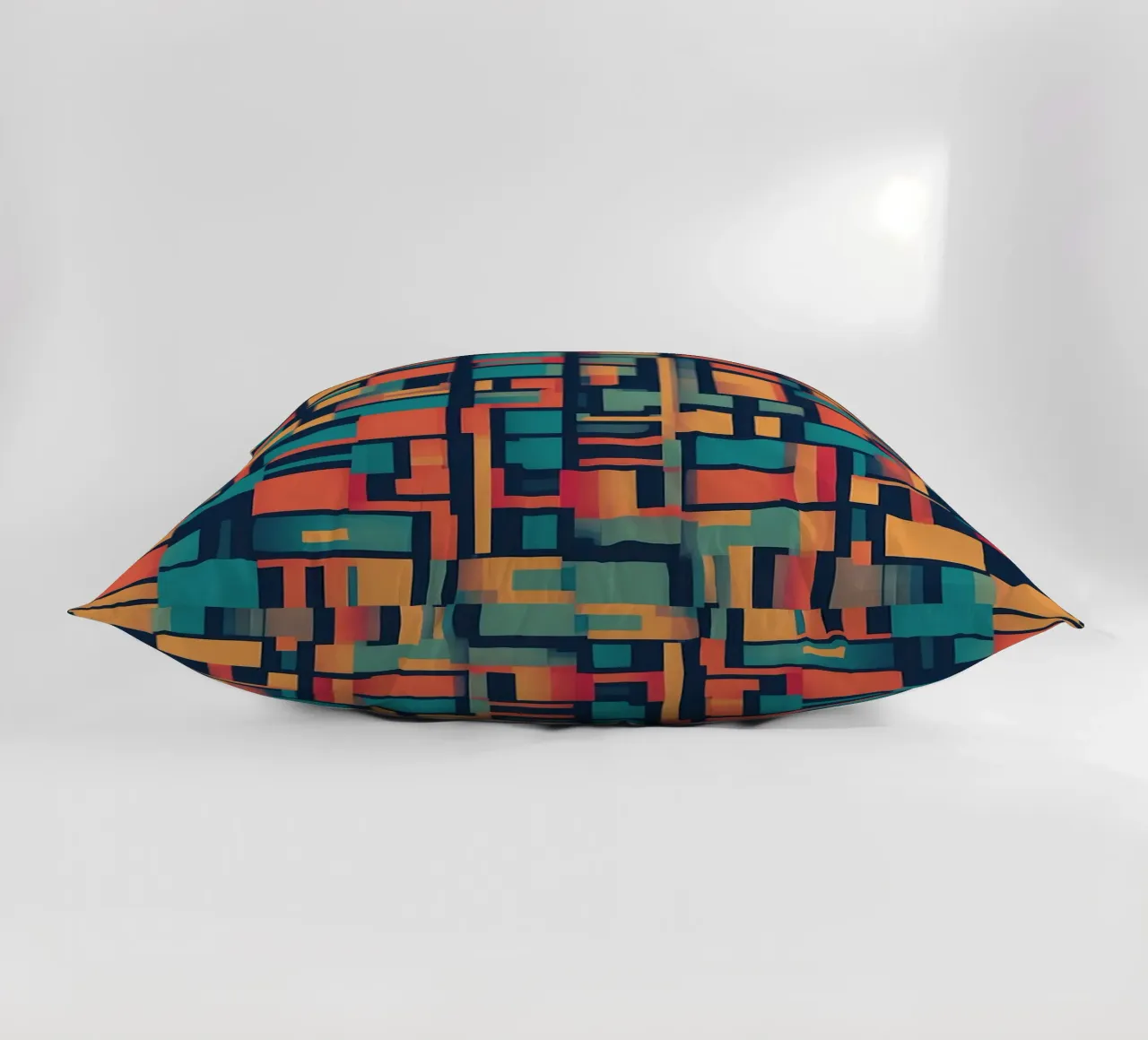 Paths | Geometric Abstract Art cuscino da Pantheon Studio