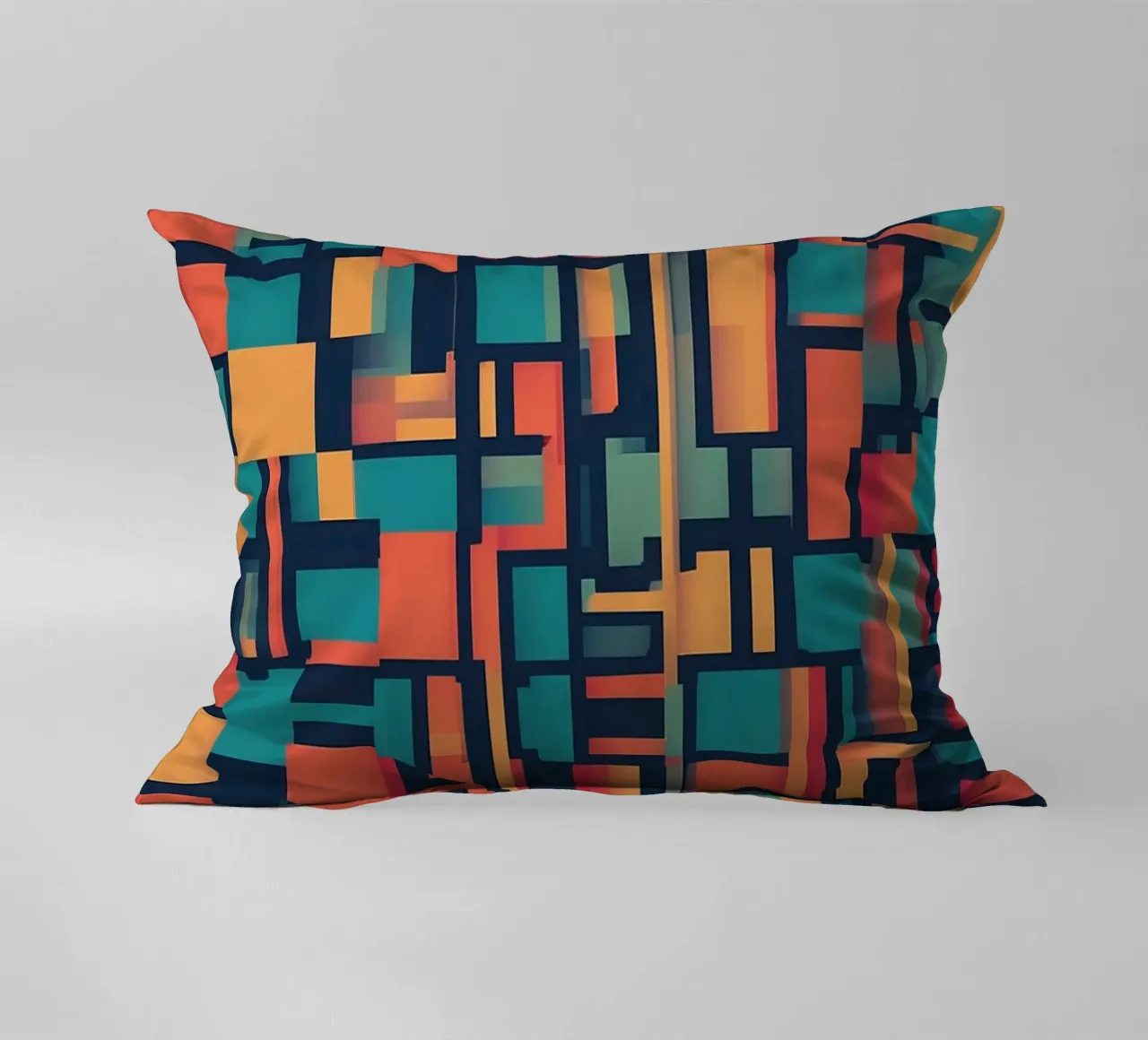 Paths | Geometric Abstract Art cuscino da Pantheon Studio