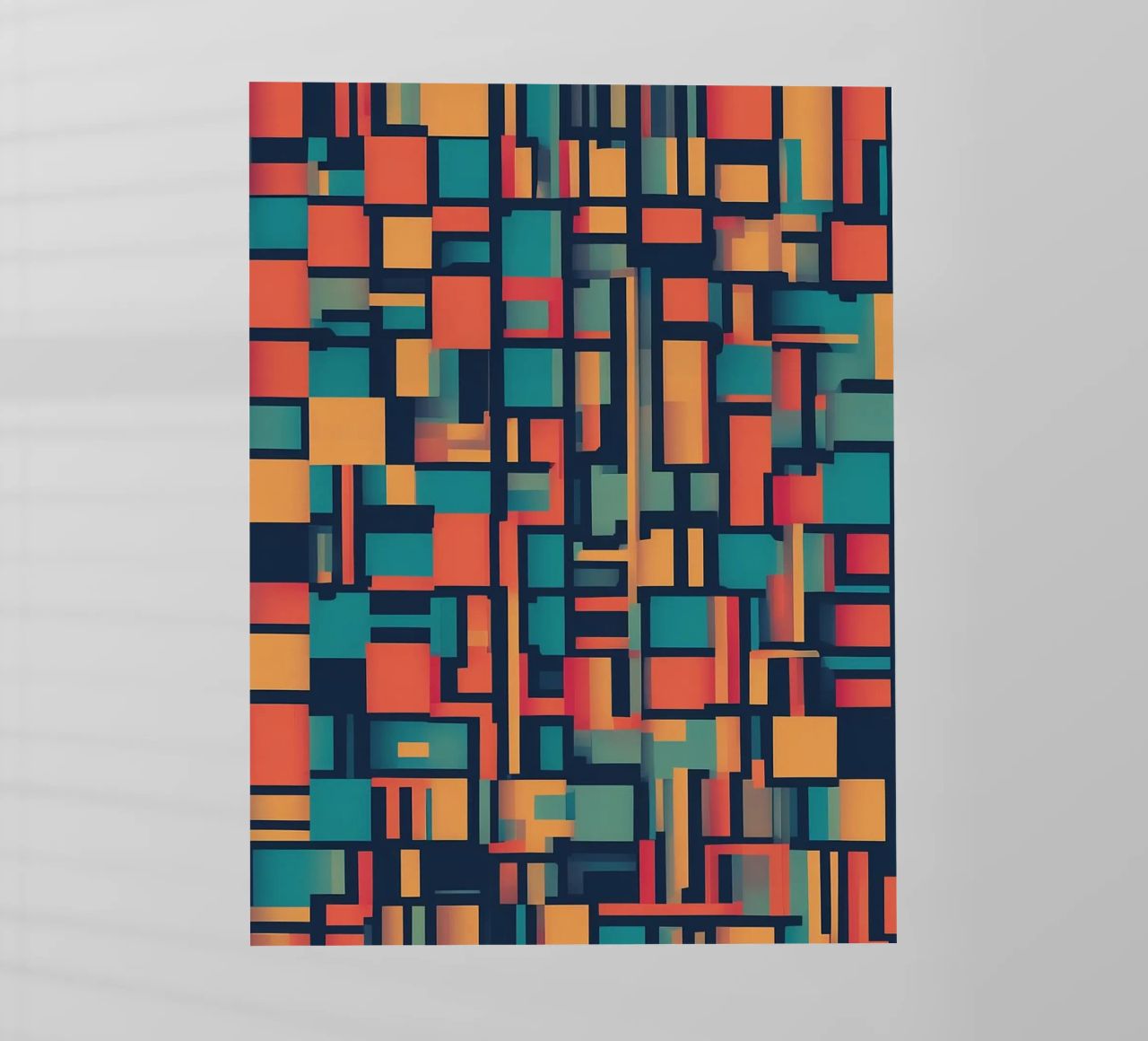 Paths | Geometric Abstract Art pellicola backlit da Pantheon Studio