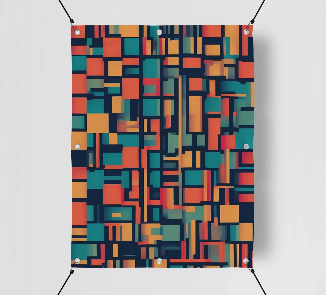 Paths | Geometric Abstract Art telo in pvc da Pantheon Studio