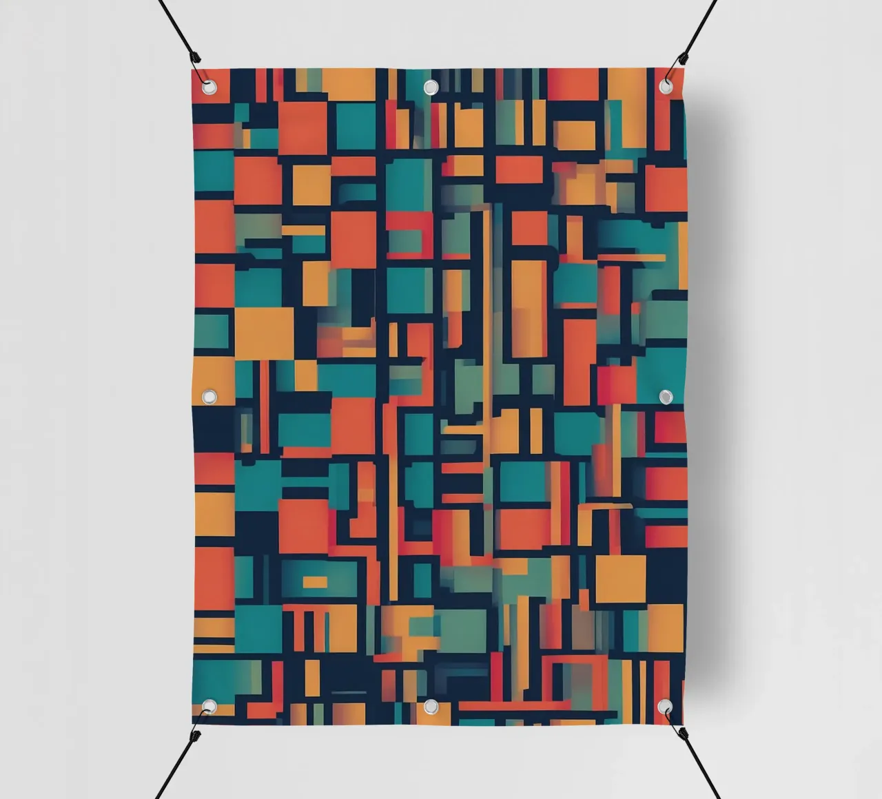 Paths | Geometric Abstract Art telo in pvc da Pantheon Studio