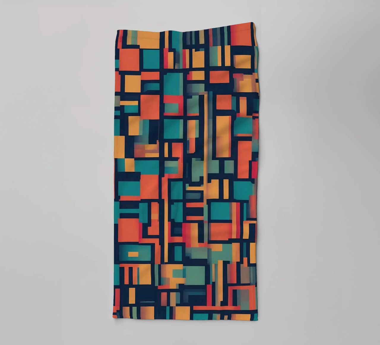 Paths | Geometric Abstract Art asciugamano da bagno da Pantheon Studio