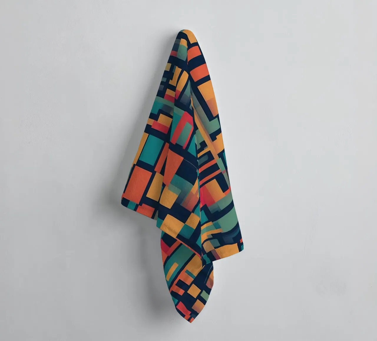 Paths | Geometric Abstract Art asciugamano da bagno da Pantheon Studio