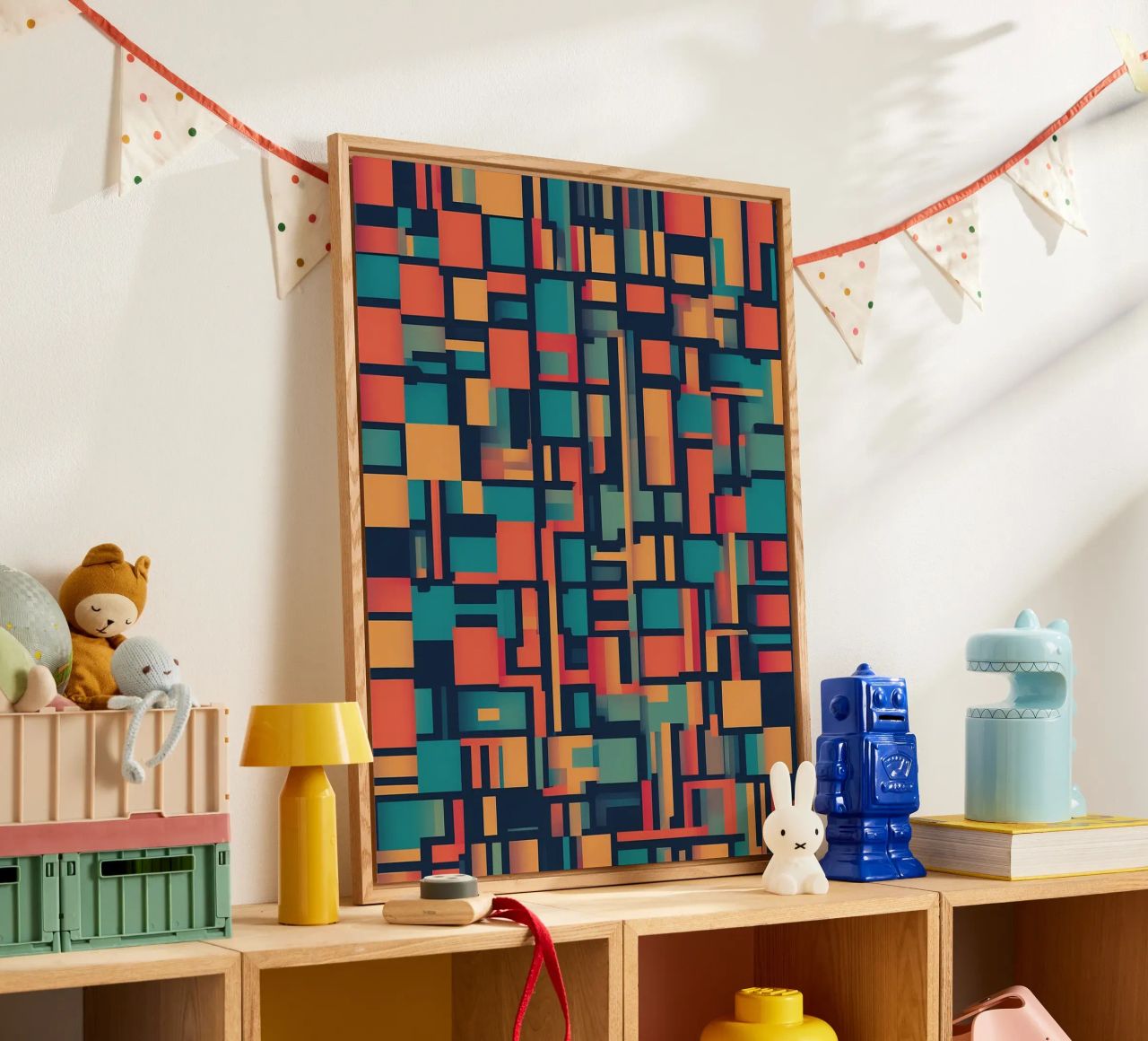 Paths | Geometric Abstract Art plexiglass da Pantheon Studio