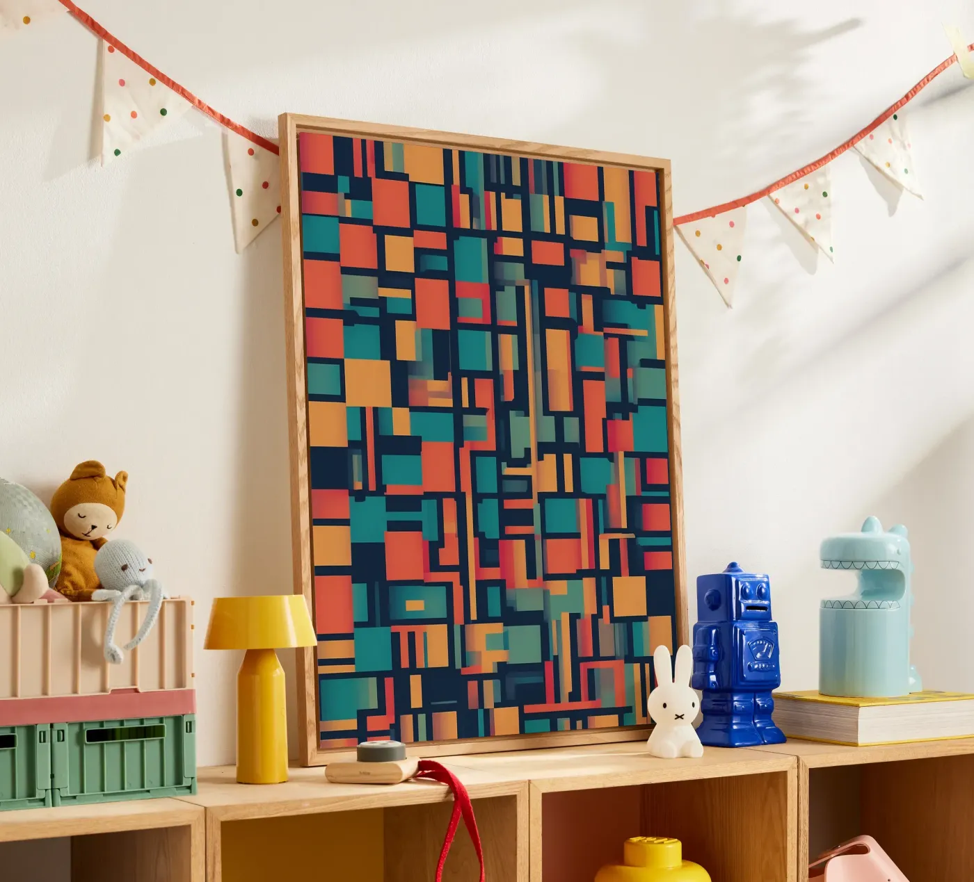 Paths | Geometric Abstract Art plexiglass da Pantheon Studio