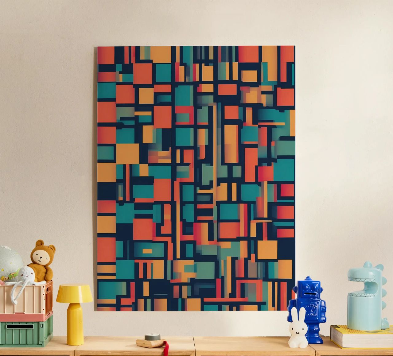 Paths | Geometric Abstract Art plexiglass da Pantheon Studio