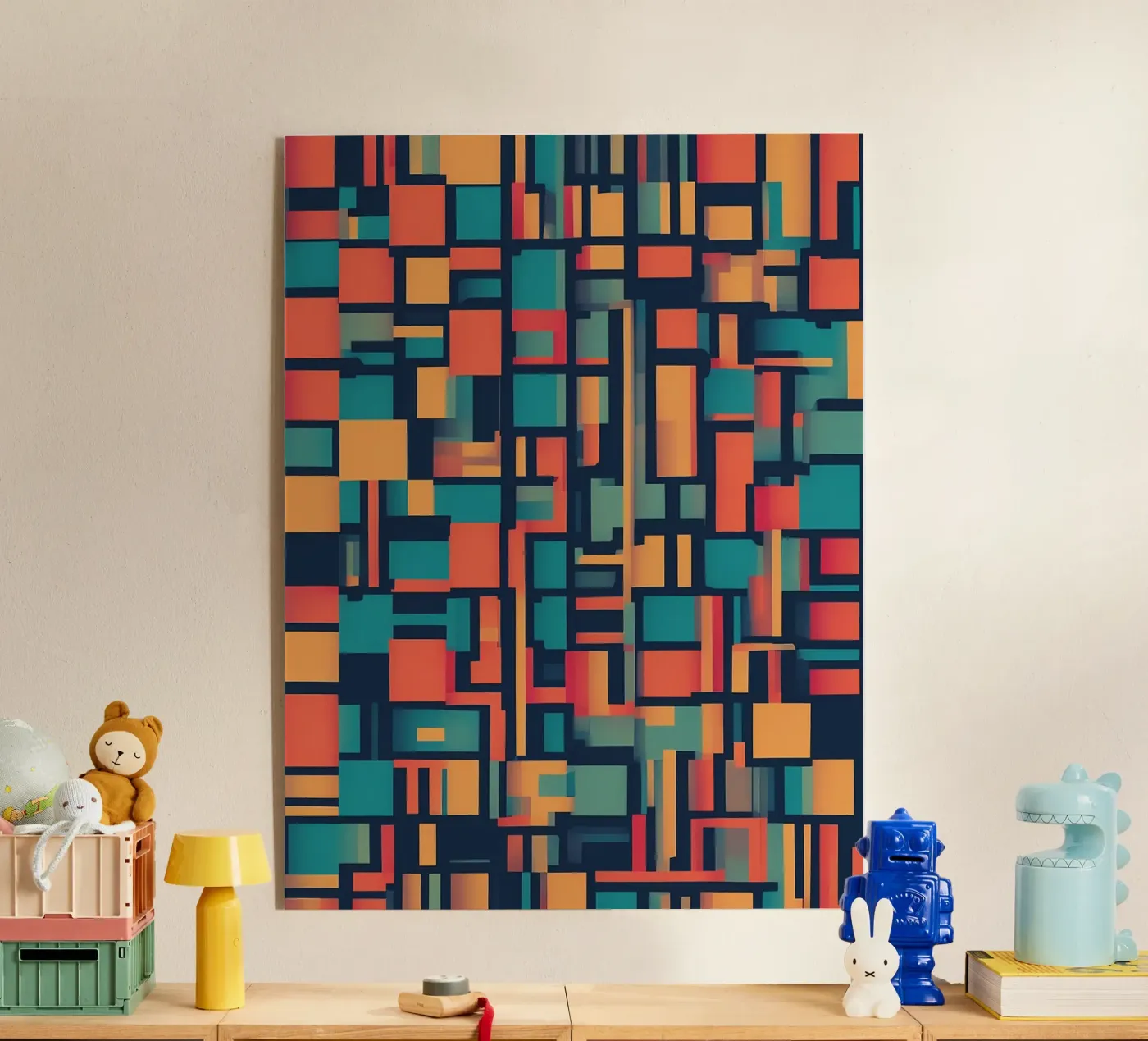 Paths | Geometric Abstract Art plexiglass da Pantheon Studio
