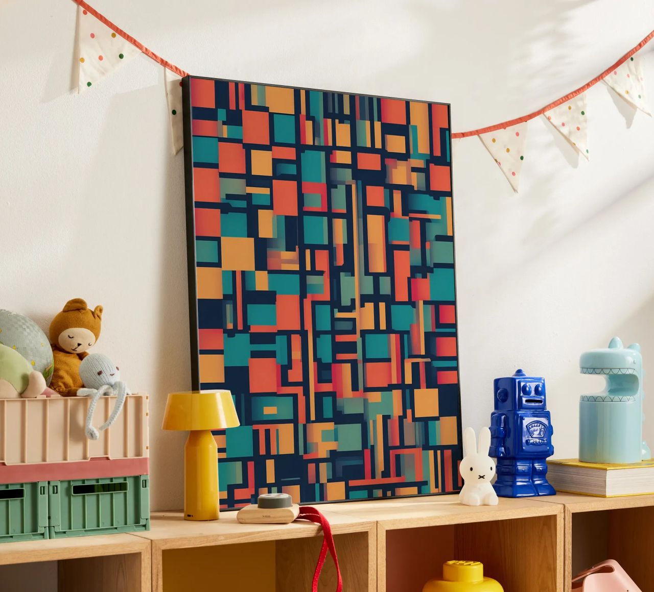 Paths | Geometric Abstract Art alluminio dibond da Pantheon Studio