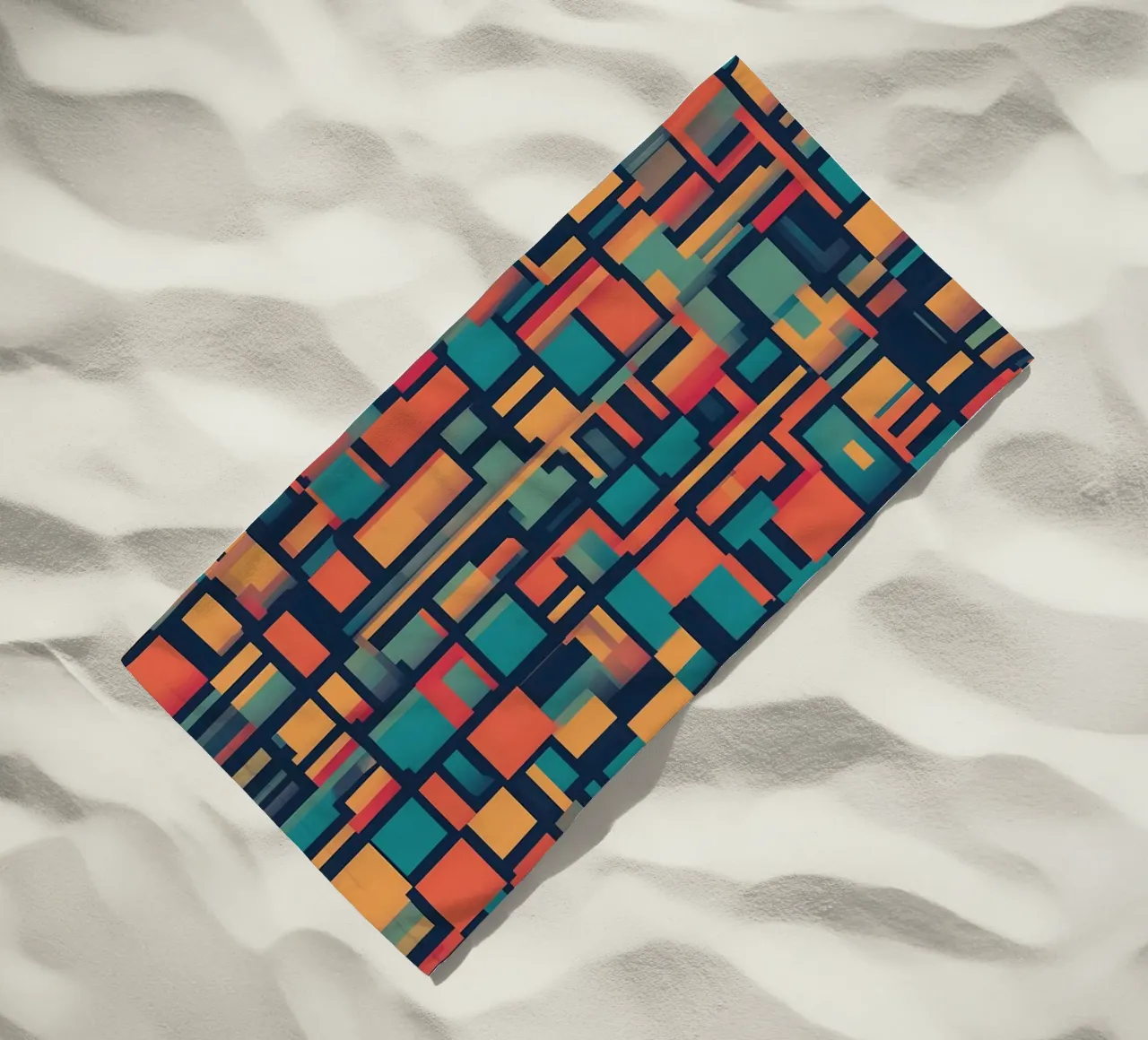 Paths | Geometric Abstract Art telo mare da Pantheon Studio