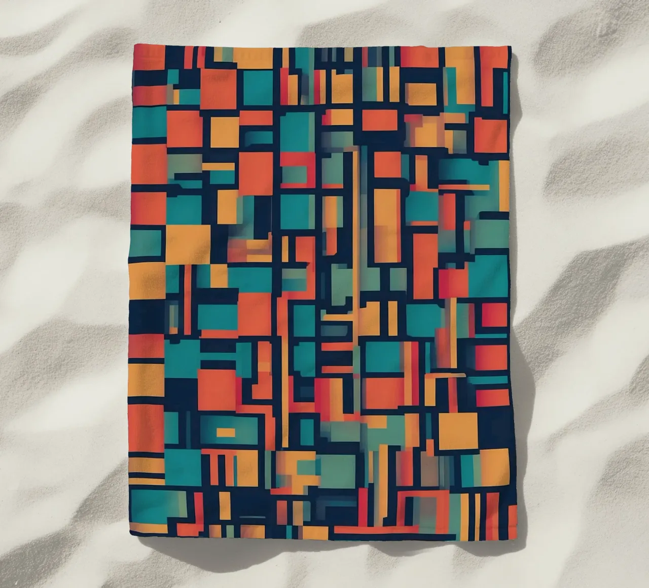 Paths | Geometric Abstract Art telo mare da Pantheon Studio