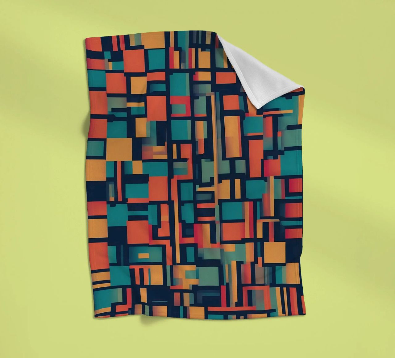 Paths | Geometric Abstract Art coperta in pile da Pantheon Studio