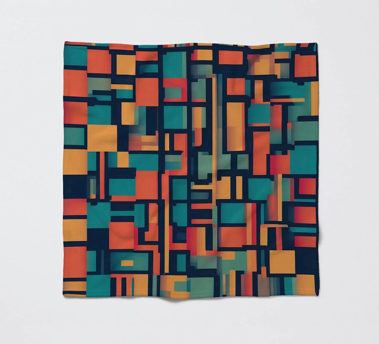 Paths | Geometric Abstract Art coperta in pile da Pantheon Studio