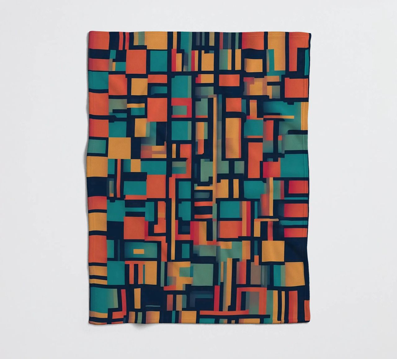 Paths | Geometric Abstract Art coperta in pile da Pantheon Studio