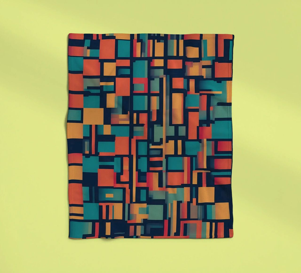 Paths | Geometric Abstract Art coperta in pile da Pantheon Studio