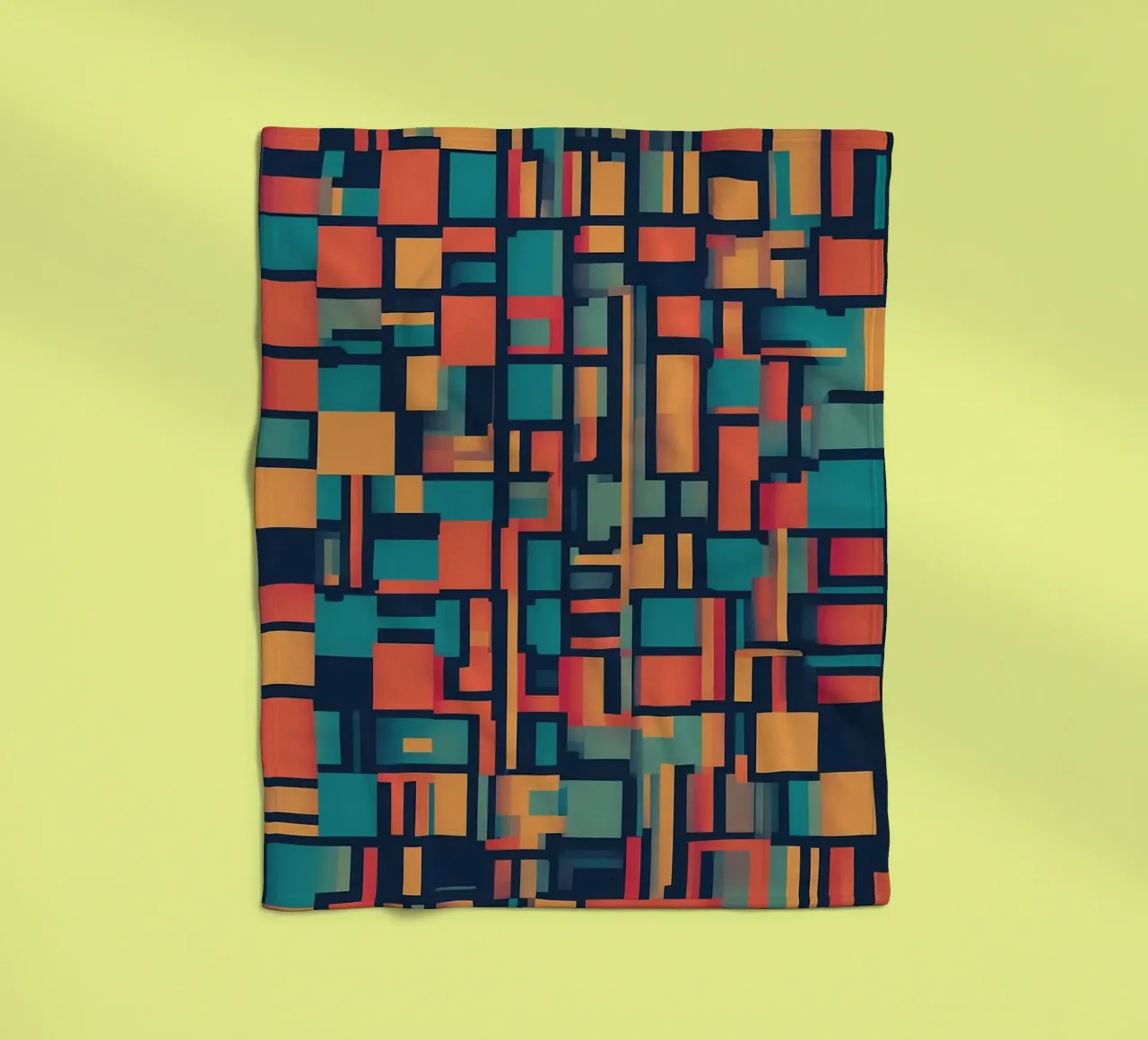 Paths | Geometric Abstract Art coperta in pile da Pantheon Studio